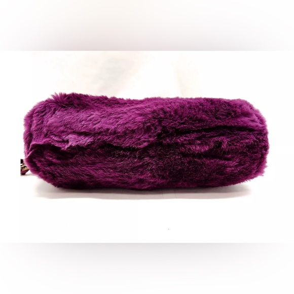 Chanel Coco Mark Purple Fur Shoulder Bag - Picture 5 of 15